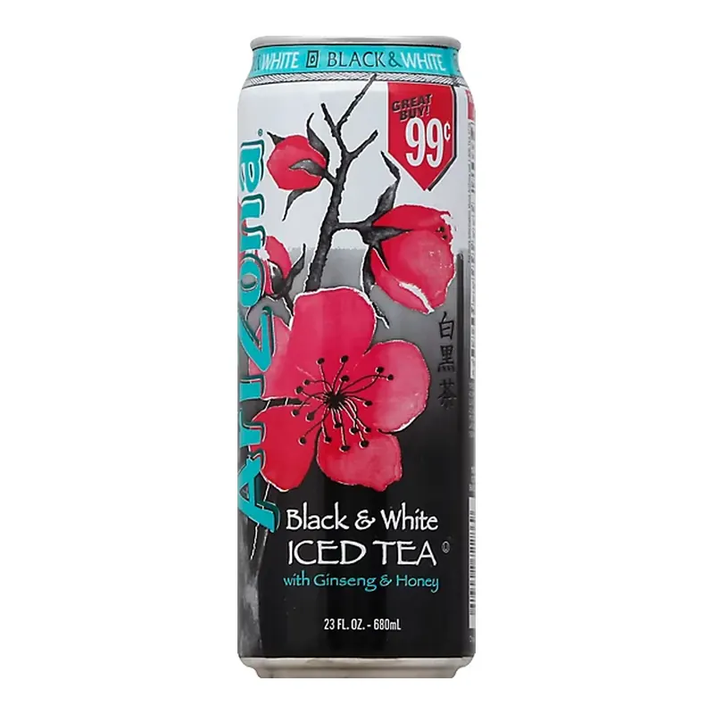 AZ BLACK & WHITE TEA 24/22 oz cans