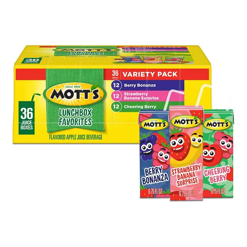 Mott's Juice Lunchbox Favorites, 6.75 fl. oz., 36 pk.