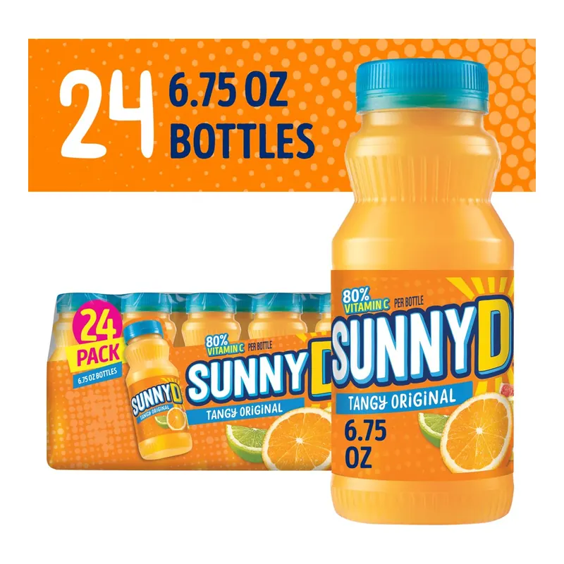 SunnyD Tangy Original Orange Flavored Citrus Punch, 6.75 fl. oz., 24 pk.