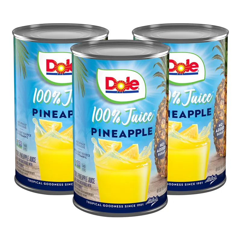 Dole Pineapple Juice, 46 fl. oz., 3 pk.