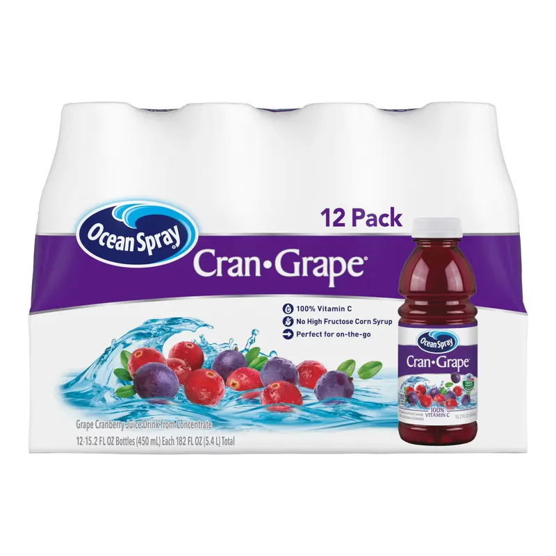 Ocean Spray Cranberry Grape Juice Cocktail 15.2 fl. oz., 12 pk.