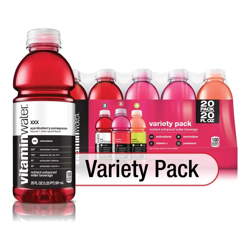 Vitaminwater Variety Pack Nutrient Enhanced Water 16.9 fl. oz., 18 pk.