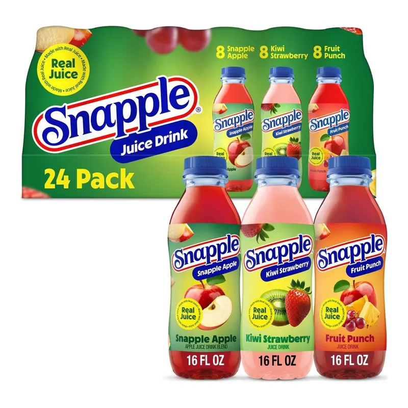 Snapple Juice Drink Variety Pack, 16 fl. oz., 24 pk.