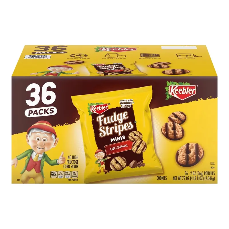 Keebler Mini Fudge Stripe Cookies, 2 oz., 36 ct.