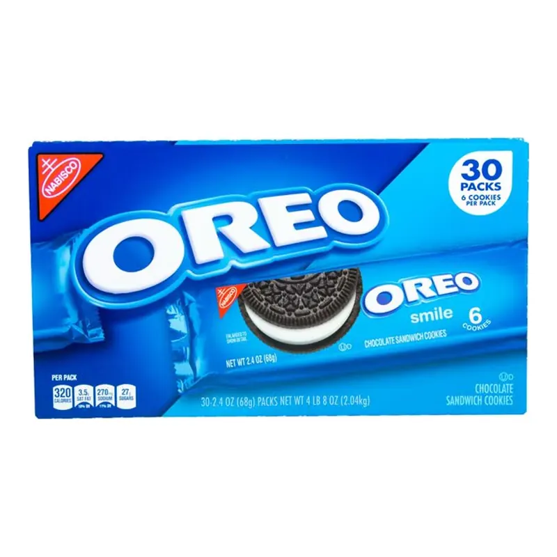 OREO Chocolate Sandwich Cookies, 2.4 oz., 30 pk.