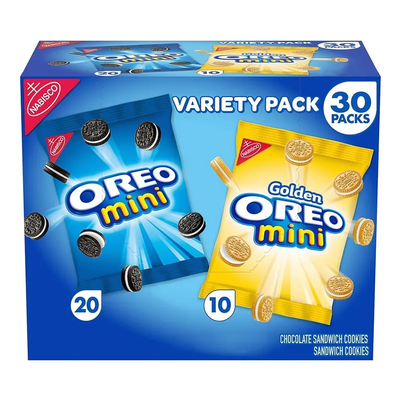 OREO Mini Mix Variety Pack Sandwich Cookies, 1.5 oz., 30 pk.
