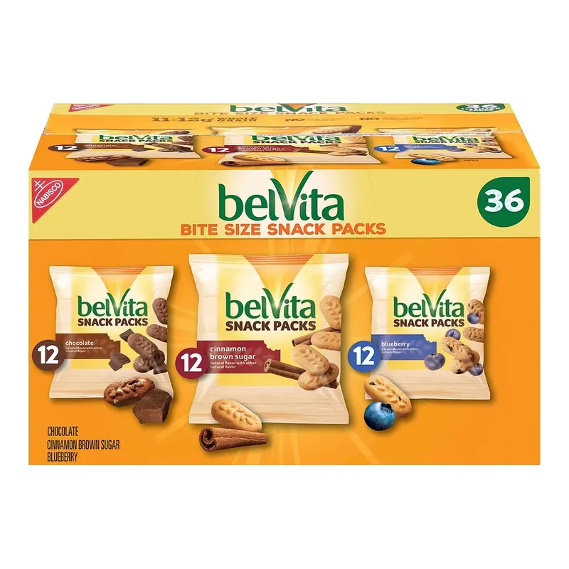 belVita Bites Breakfast Biscuits, Variety Pack, 1 oz., 36 pk.
