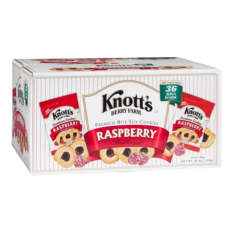 Knott's Berry Farm Raspberry Shortbread Cookies, 2 oz., 36 pk.