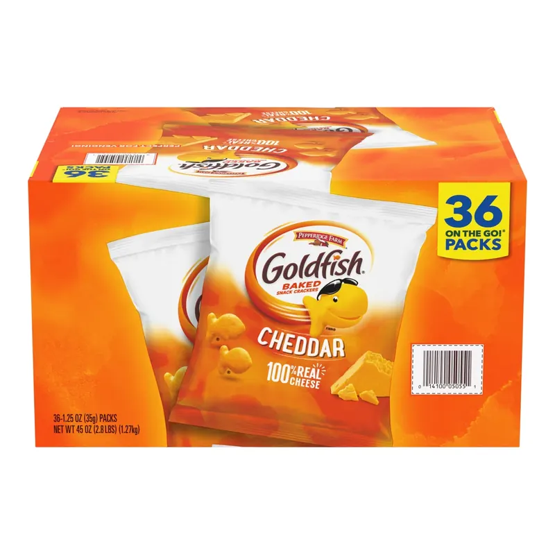 Pepperidge Farm Goldfish Cheddar Crackers, 1.25 oz., 36 pk.