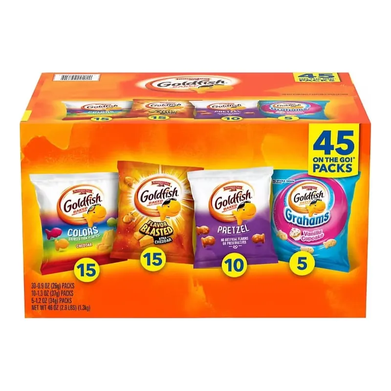 Pepperidge Farm Variety Pack Goldfish, 0.9 oz., 45 pk.