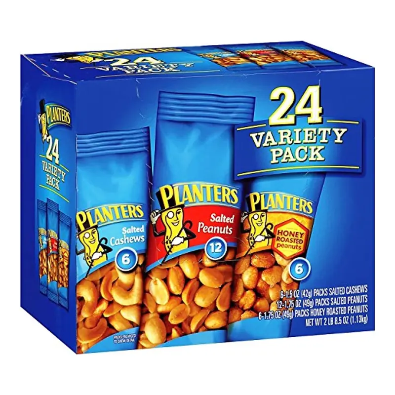 Planters Variety Pack Cashews & Peanuts, 24 pk.