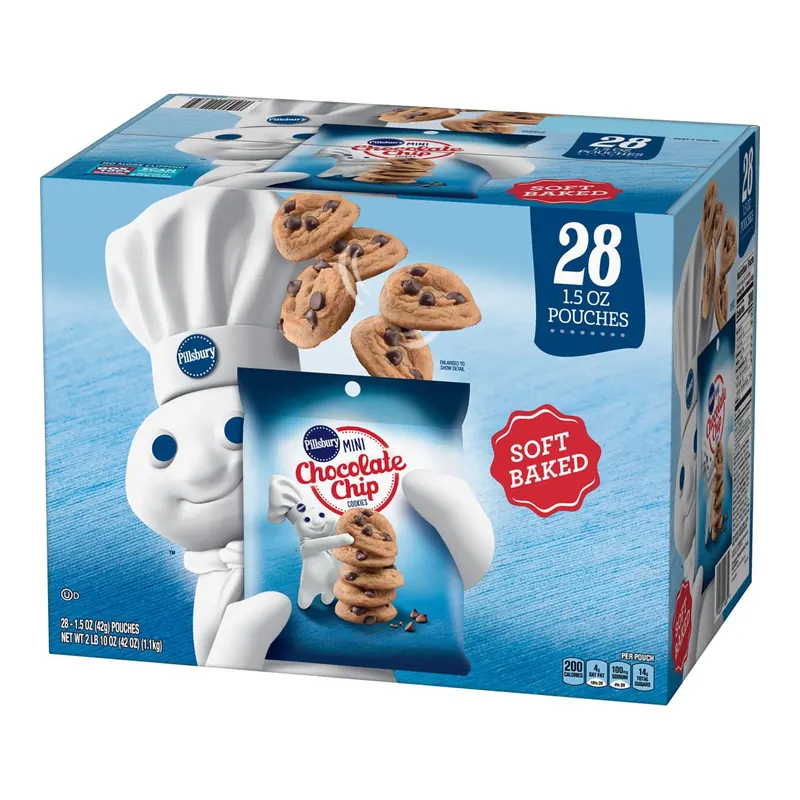 Pillsbury Soft Baked Mini Chocolate Chip Cookies, 1.5 oz., 28 pk.