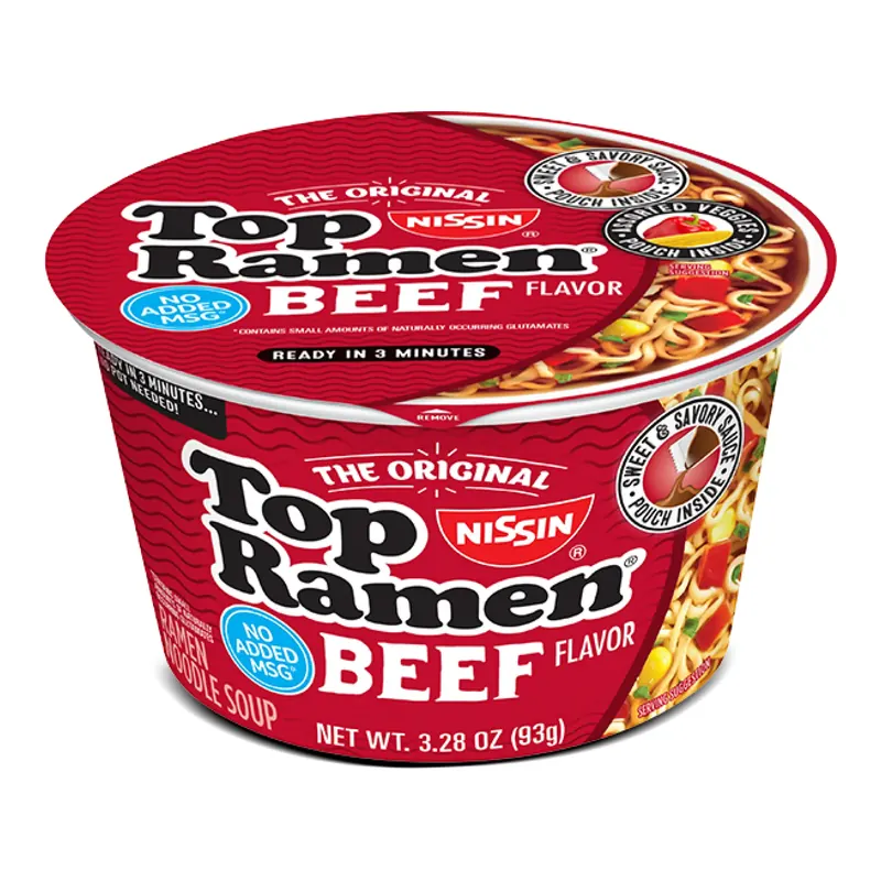 TOP RAMEN BOWL BEEF 6PK