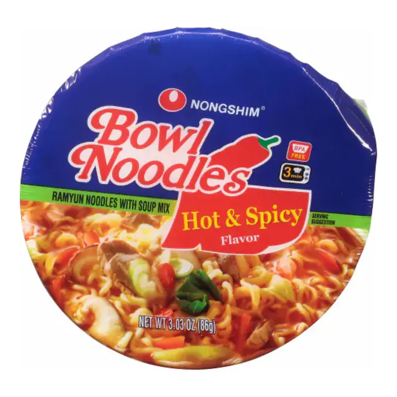 Nongshim Bowl - Hot and Spicy Beef Ramen 3.03 oz., 18 ct.