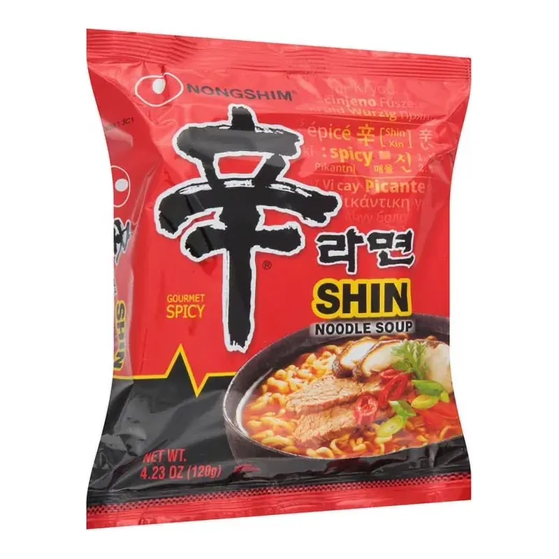 Nongshim Ramen Pouch - Shin Ramyun Spicy Beef Ramen , 4.23 oz., 10 pk.