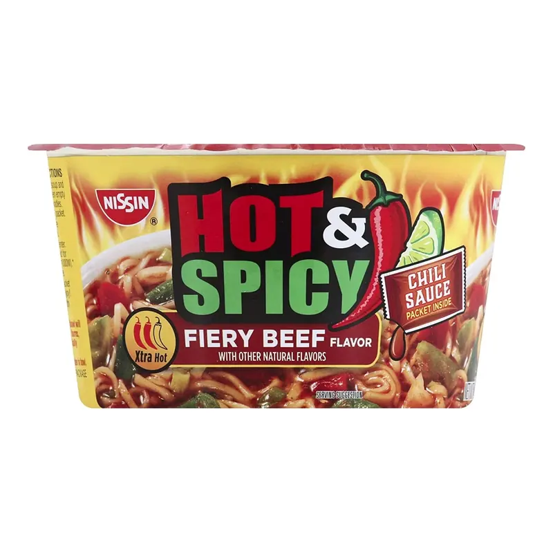 HOT & SPICY FIERY BEEF 6/3.32 OZ BOWLS