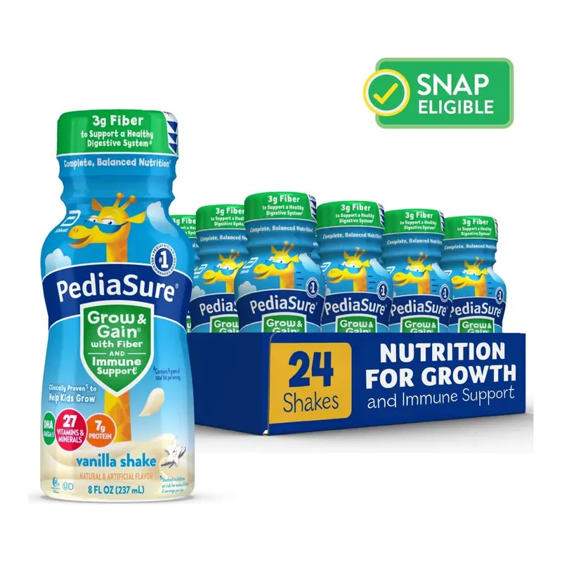 PEDIASURE VANILLA 24/8 OZ BOTTLES