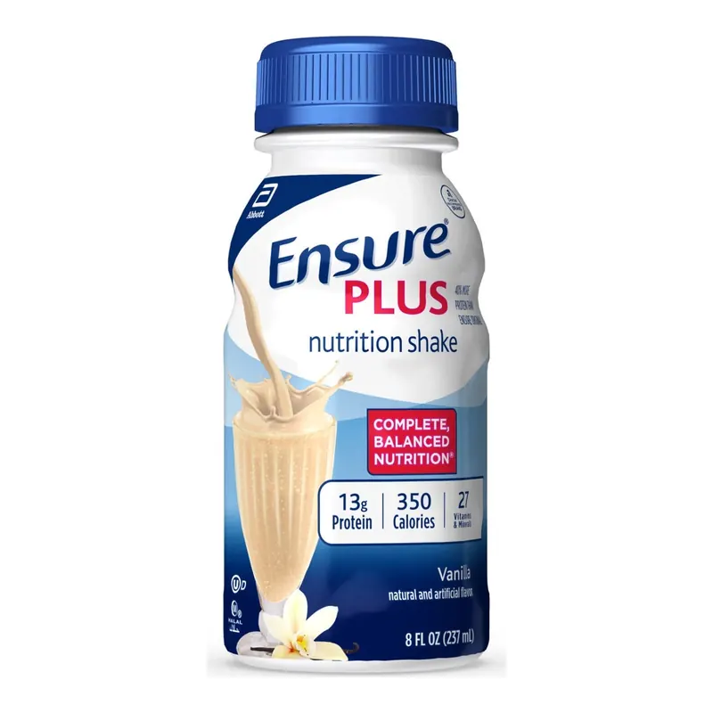 ENSURE PLUS VANILLA 24/8 OZ BOTTLES