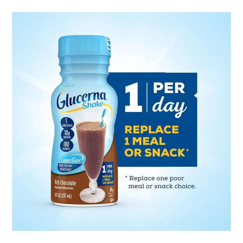 GLUCERNA CHOCOLATE 24/8 OZ BOTTLES